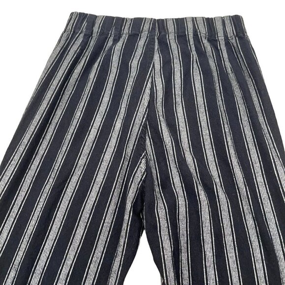 John Galt SMALL Striped Bottoms 100% Cotton 24x25 High Stretch Waist Ankle Pants - Picture 5 of 8